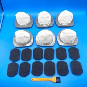 6 Pack Bissell Featherweight Stick Vacuum Filter 2033 Series Replaces 1611508